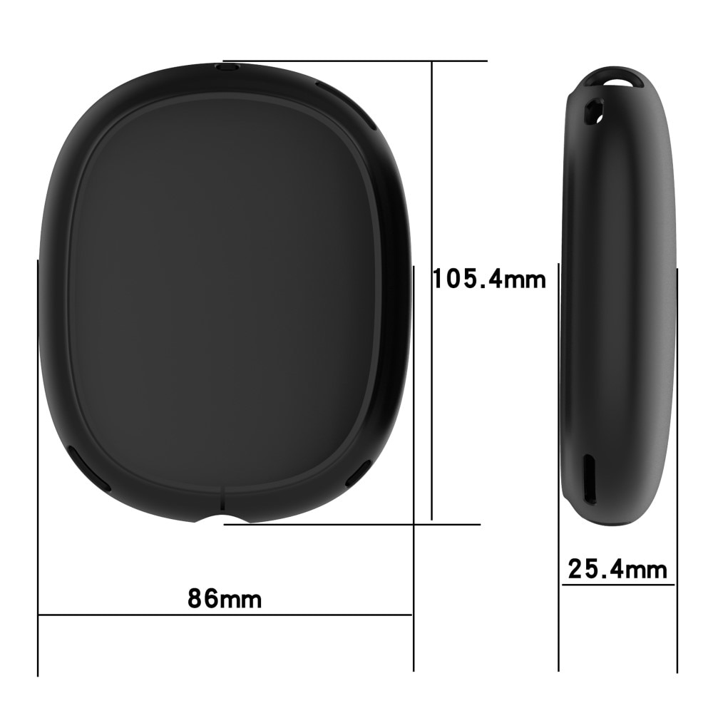 Coque en silicone AirPods Max 2, noir