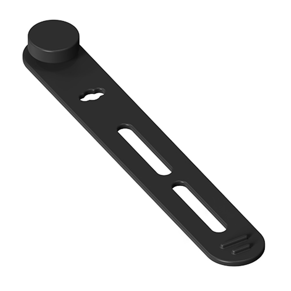 Organisateur de câbles en silicone (10 pièces), noir