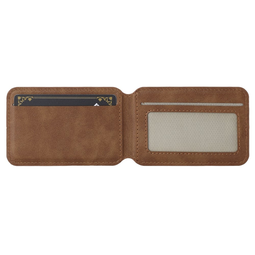 MagSafe porte-cartes RFID avec support, cognac