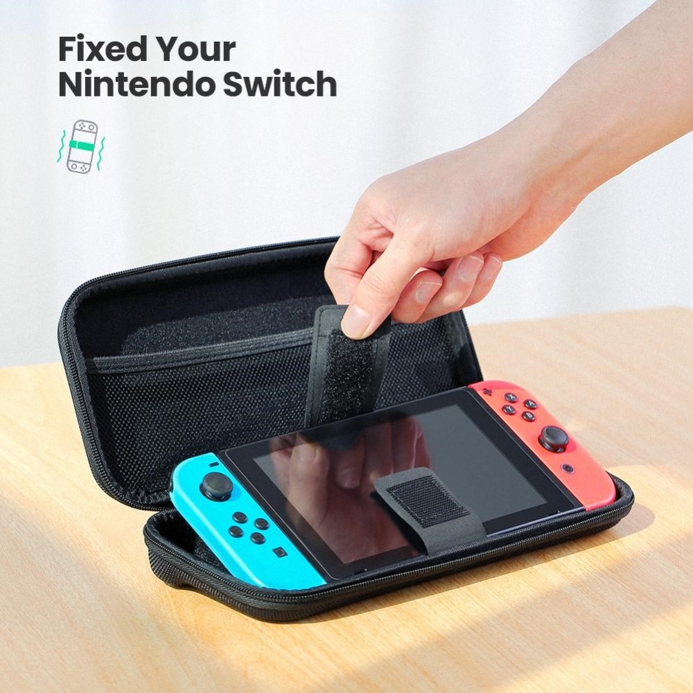 Étui de rangement compact pour Nintendo Switch OLED, noir