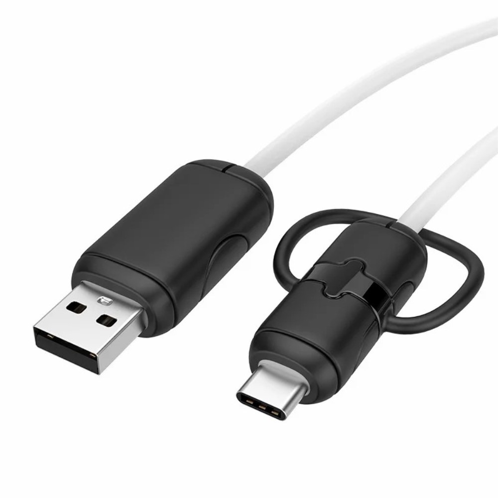 Câble de protection pour câble USB-C à USB-A, noir