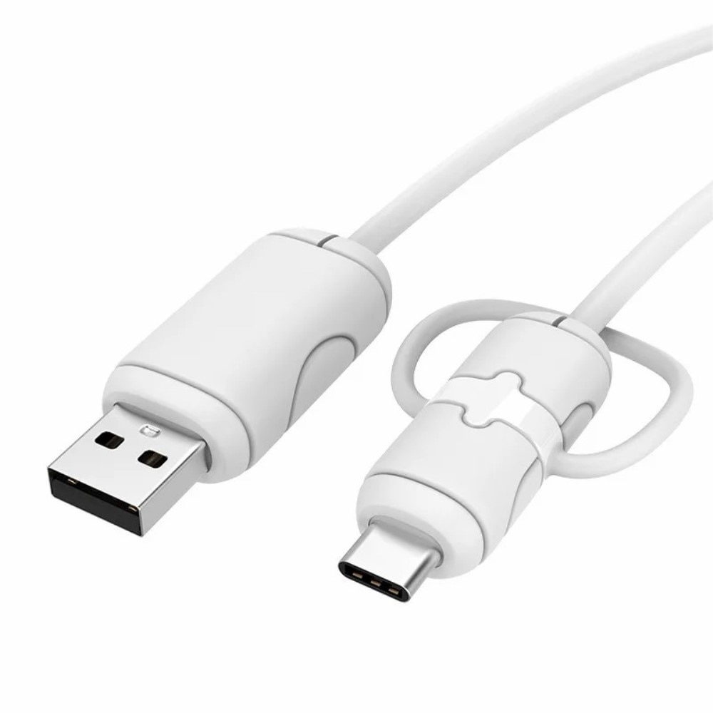 Câble de protection pour câble USB-C à USB-A, blanc