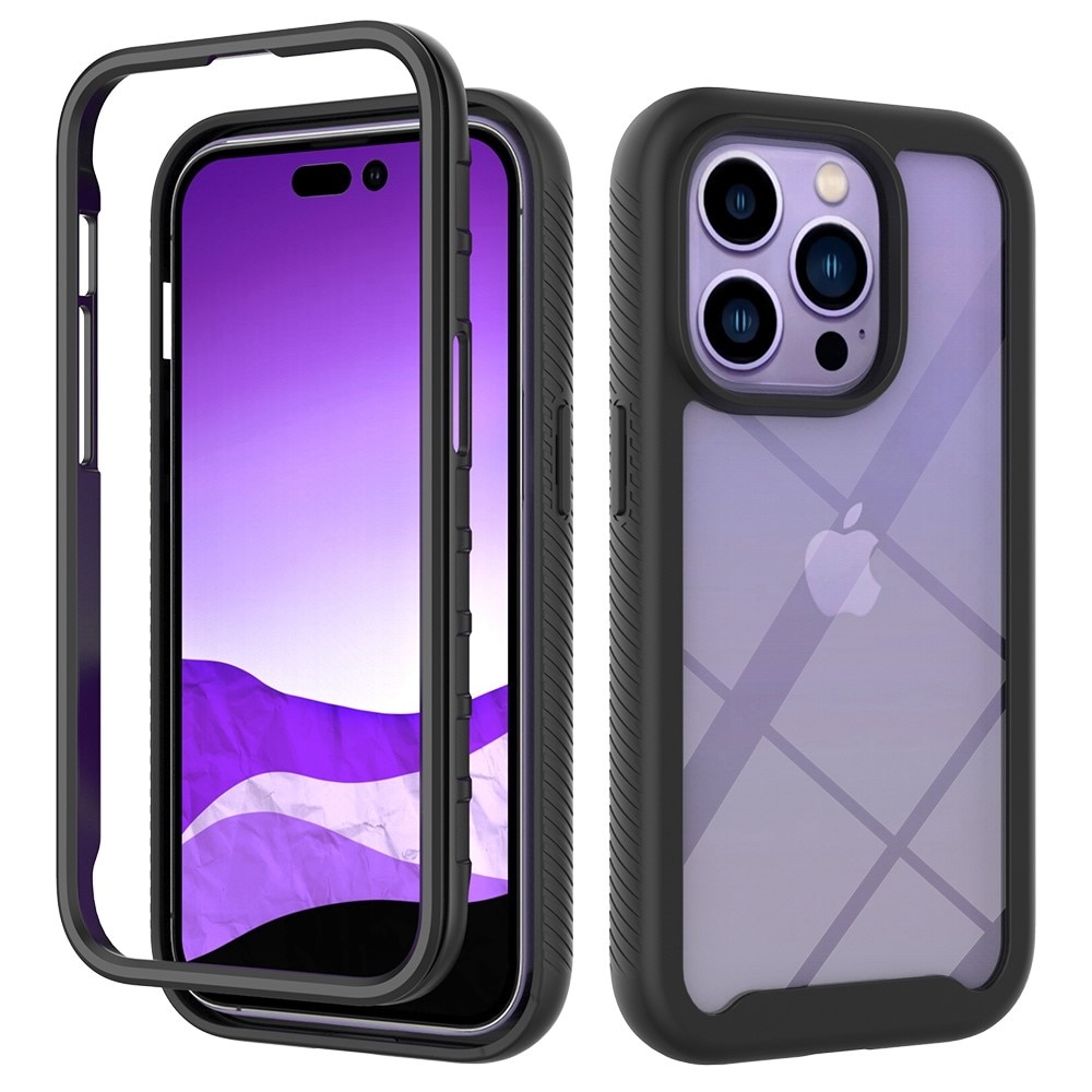 Coque de couverture complète iPhone 14 Pro Noir