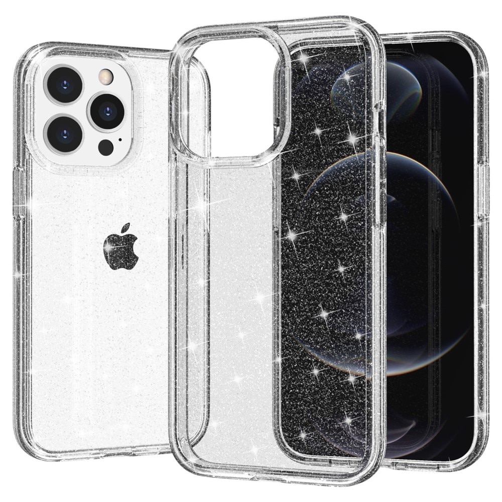 Coque Liquid Glitter iPhone 15 Pro Max, transparent