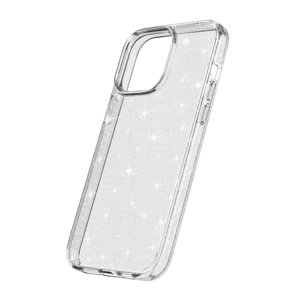 Coque Liquid Glitter iPhone 15 Pro Max, transparent