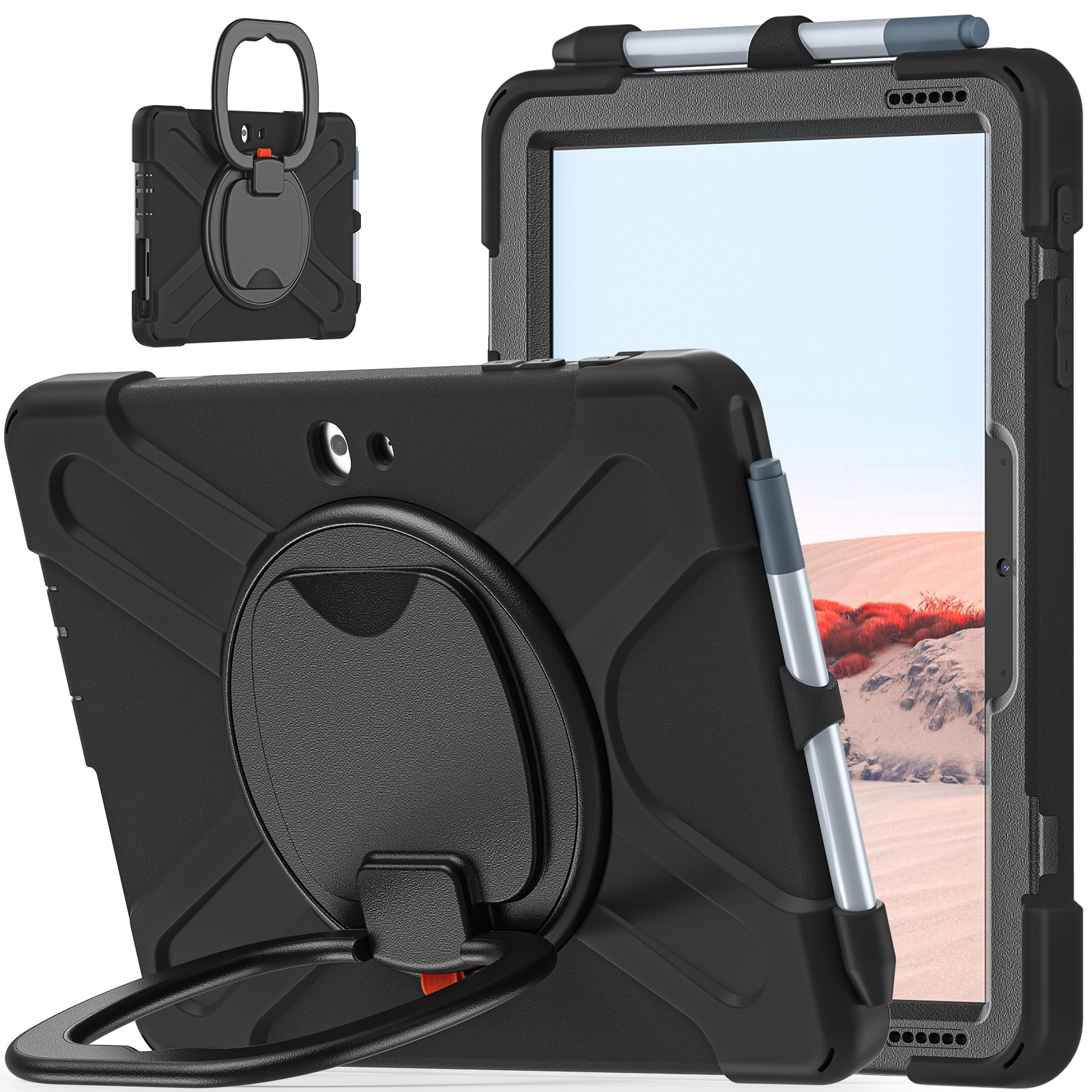 Kickstand Hybrid Case Microsoft Surface Go/Go 2/Go 3 10,5 Black