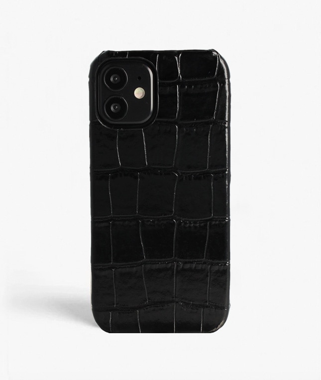 Coque iPhone 12 Mini Croco Noir