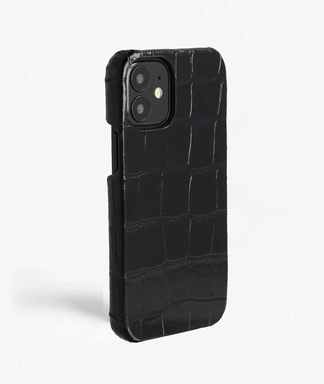 Coque iPhone 12 Mini Croco Noir