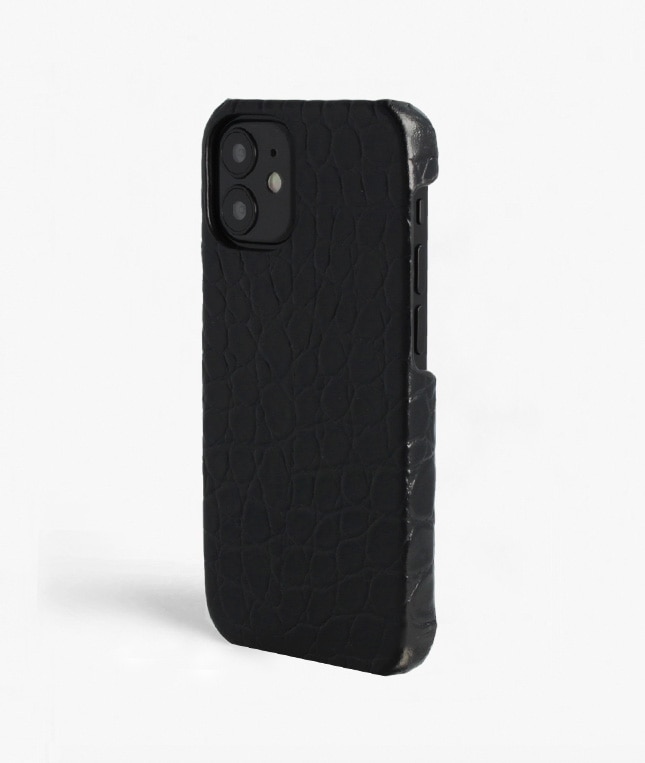 Coque iPhone 12 Mini Croco Noir