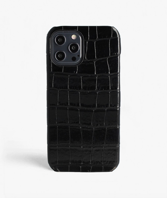 Coque iPhone 12 Pro Max Croco Black