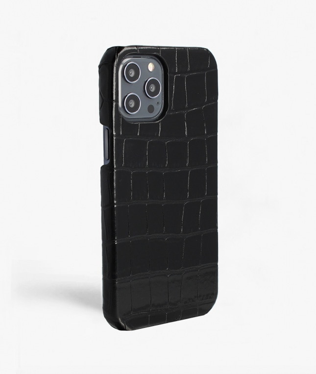 Coque iPhone 12 Pro Max Croco Black