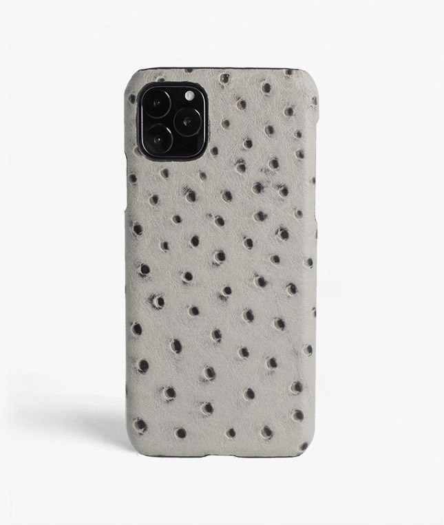 Coque iPhone 11 Pro Max Ostrich Gris