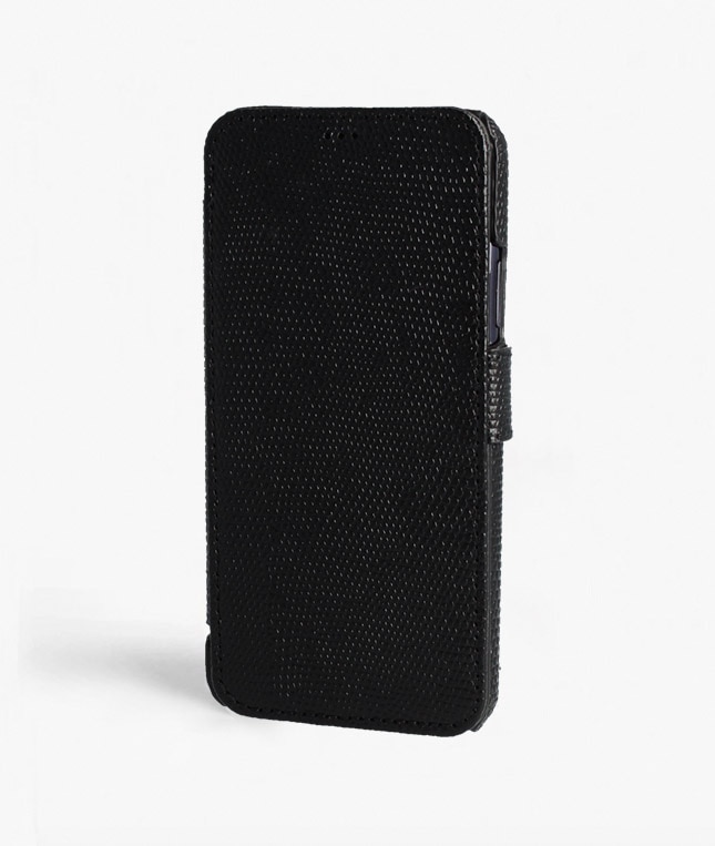 Coque portefeuille iPhone 11 Pro Max Lizard Black