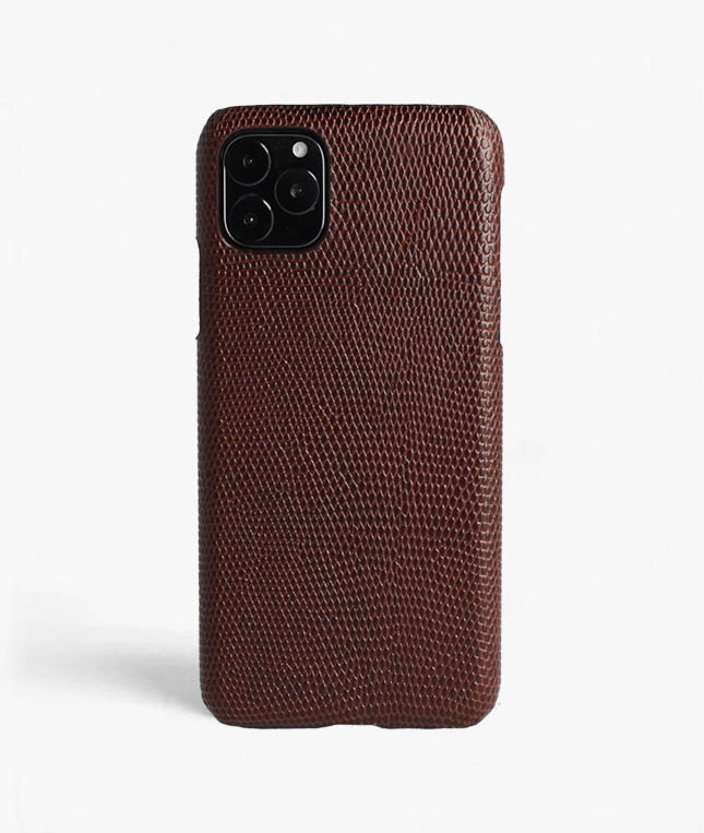 Coque iPhone 11 Pro Max Lizard Marron