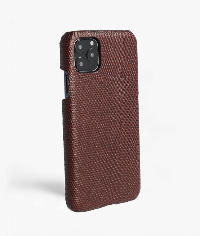 Coque iPhone 11 Pro Max Lizard Marron