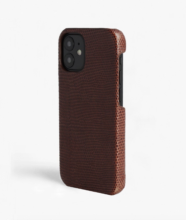 Coque iPhone 12 Mini Lizard Marron