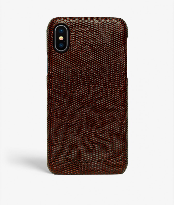 Coque iPhone Xs Max Lizard Marron