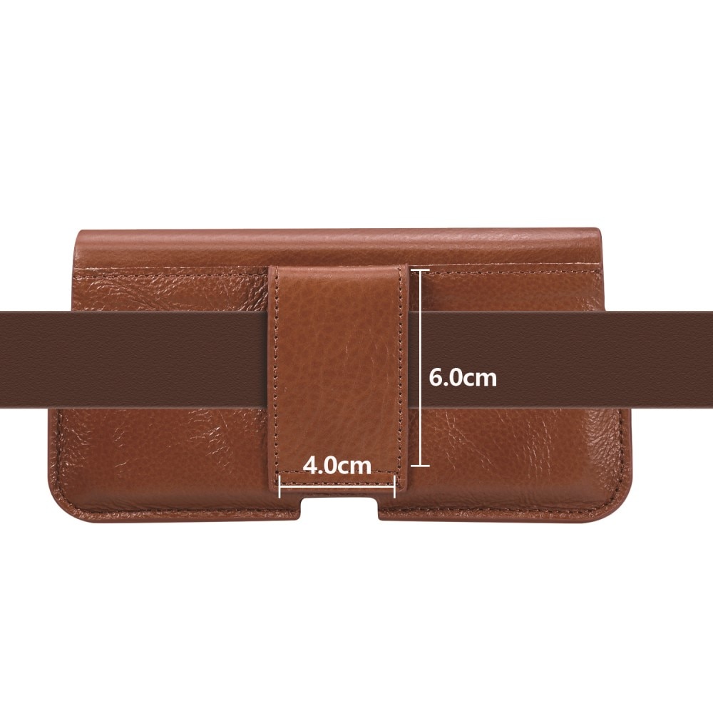 Sac-ceinture en cuir Sony Xperia 1 VI, marron