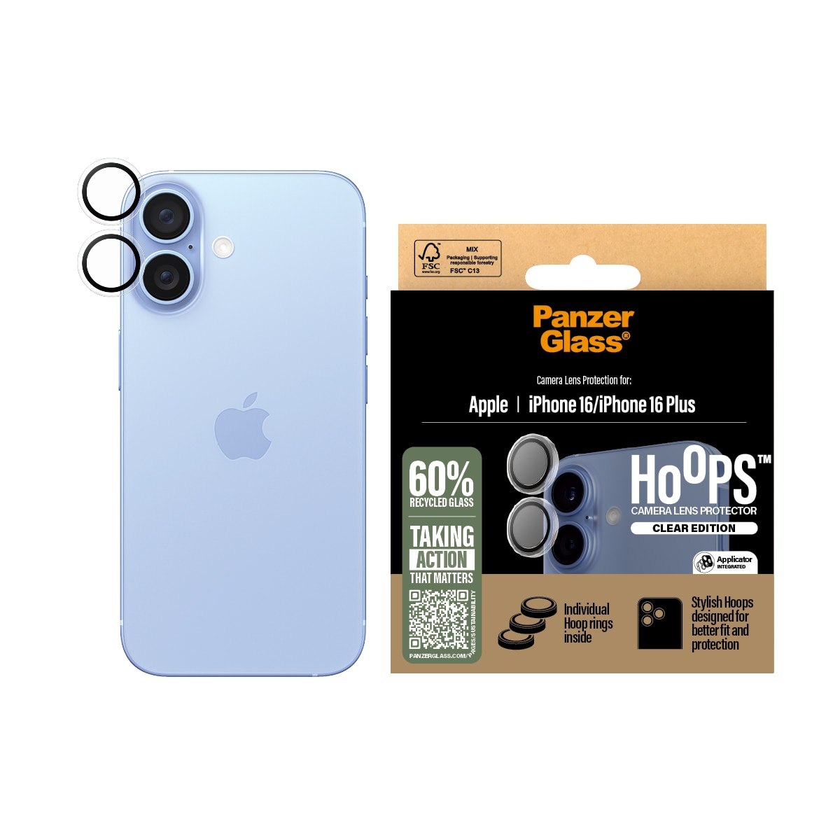 iPhone 16 Plus Camera Lens Protector, Clear