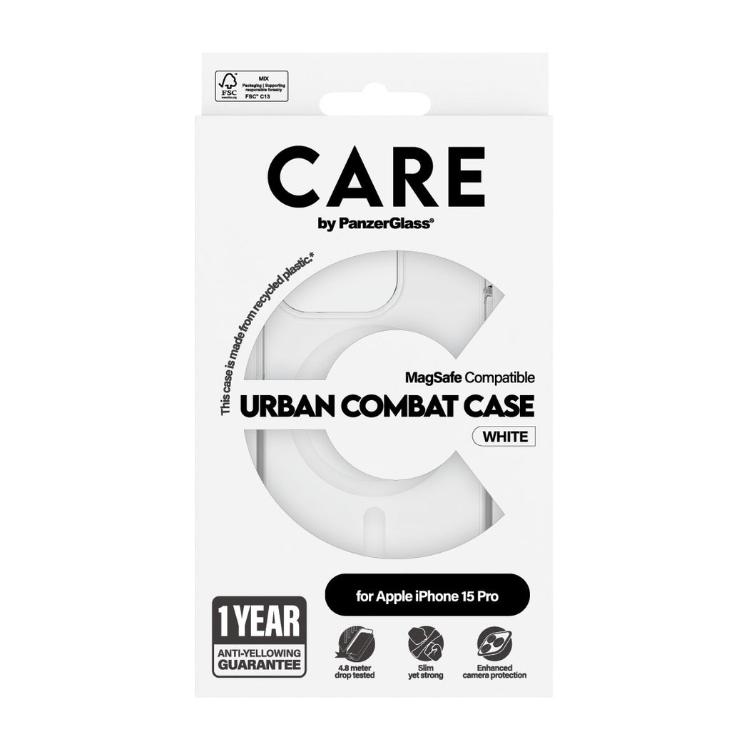 Urban Combat MagSafe Coque iPhone 15 Pro, transparent