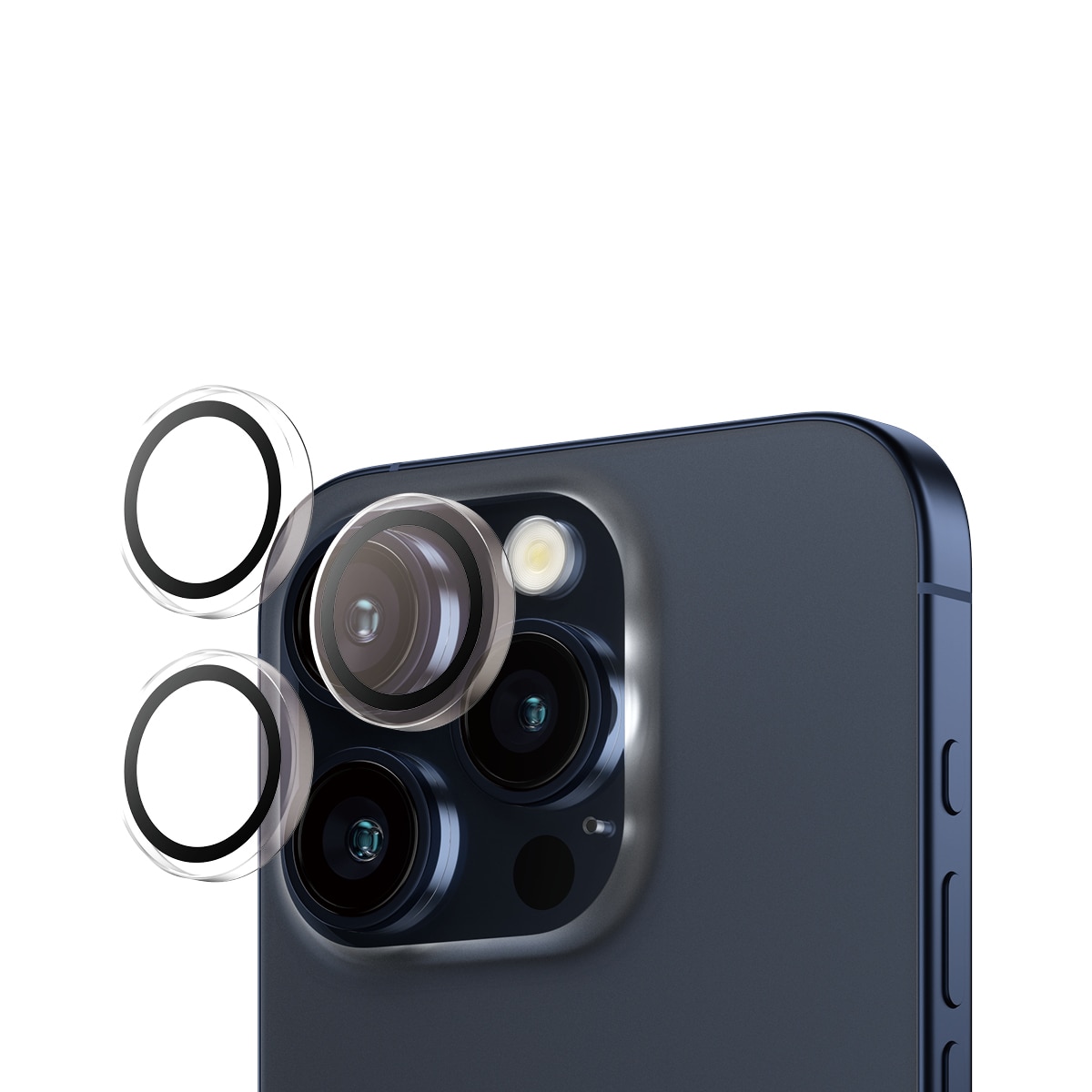 iPhone 15 Pro Hoops Camera Lens Protector, Clear