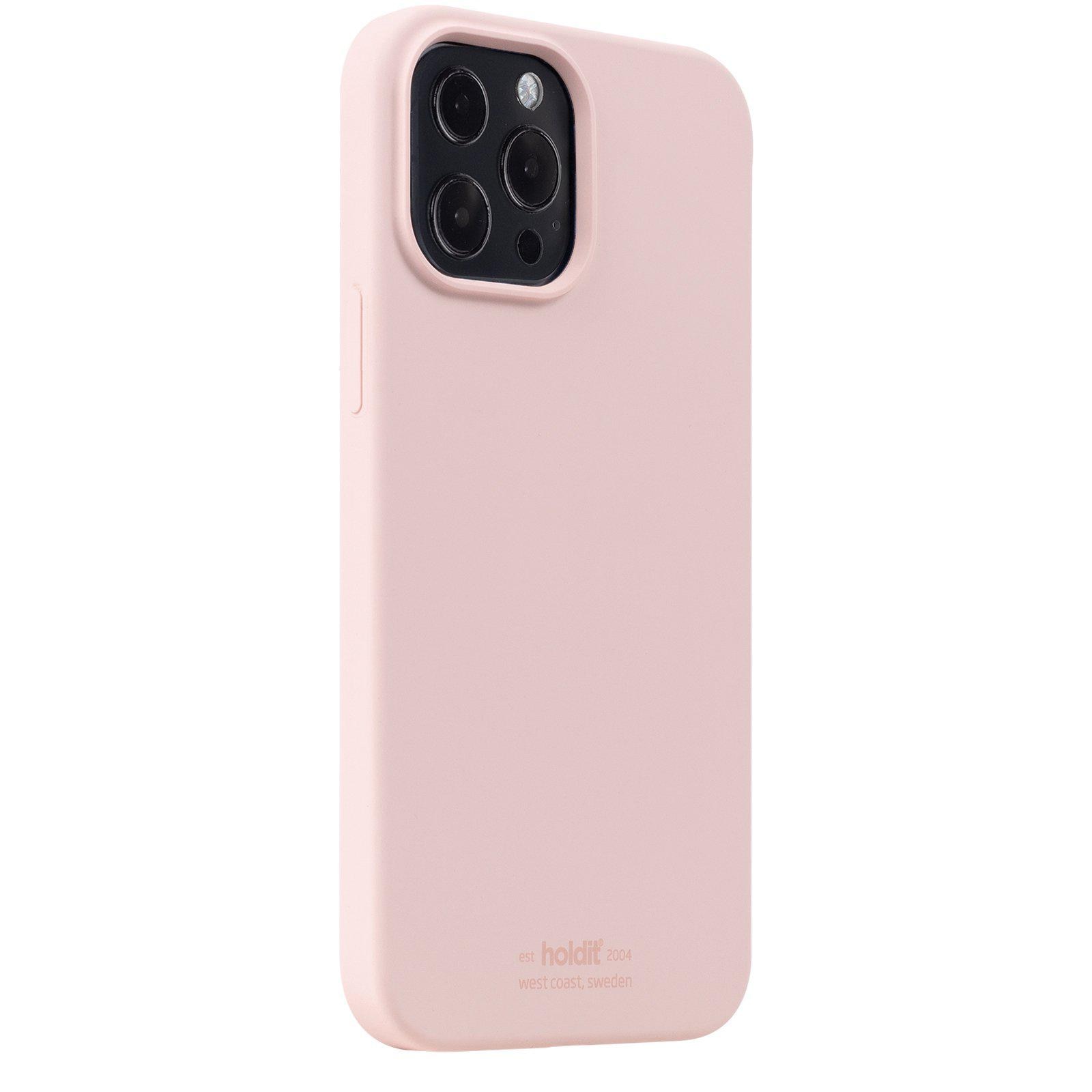 Coque en silicone iPhone 14 Pro, Blush Pink