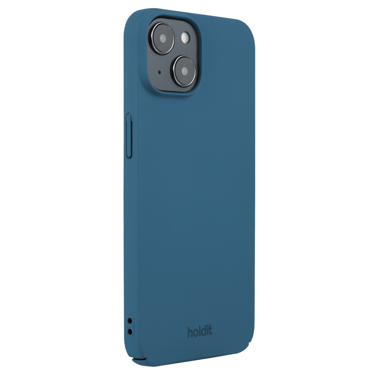 Coque Slim iPhone 15, Denim Blue