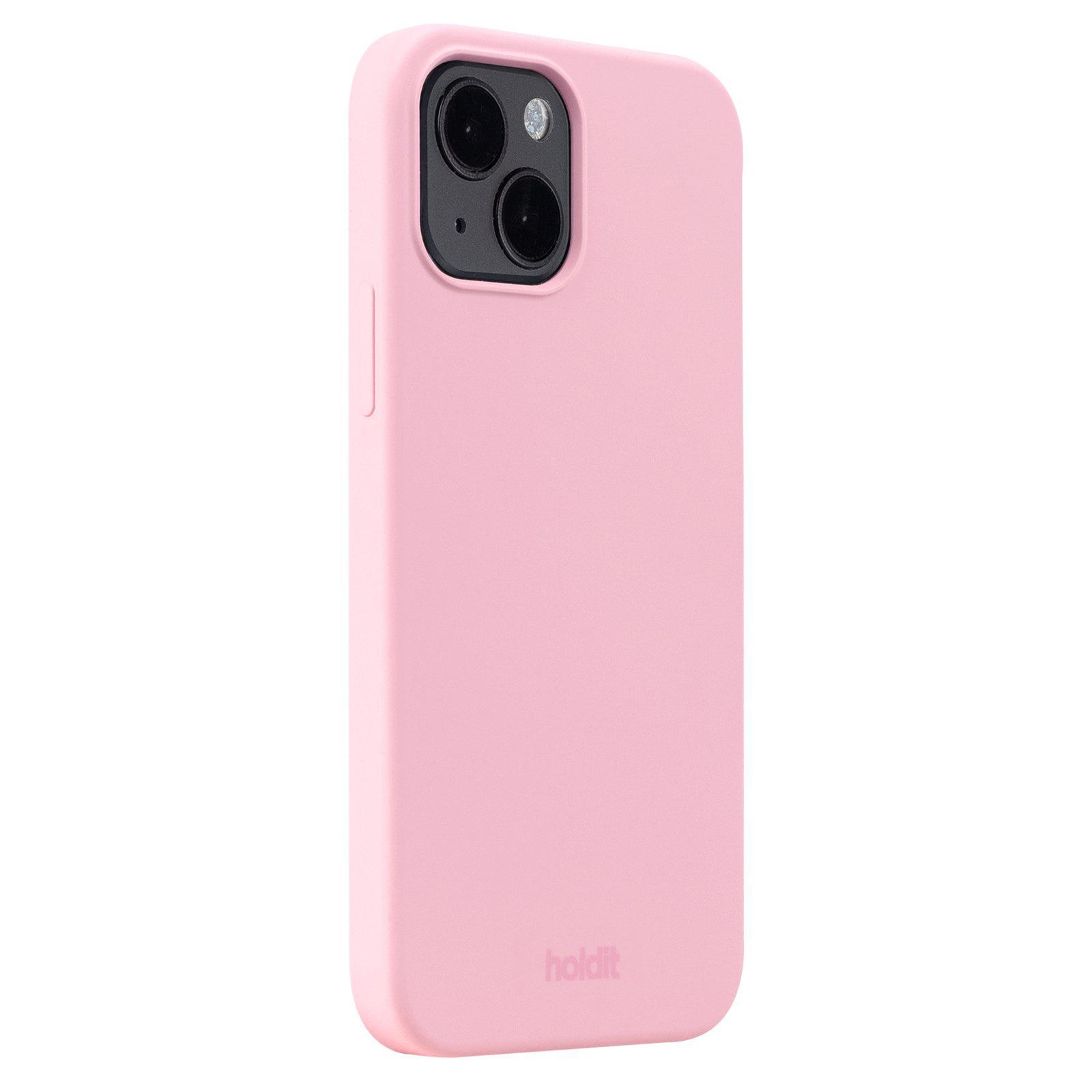 Coque en silicone pour iPhone 15, Pink