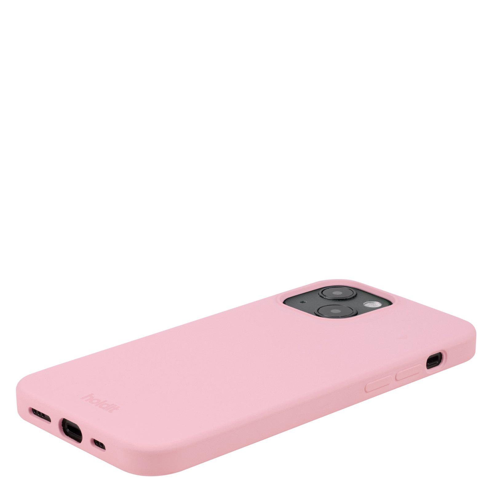 Coque en silicone pour iPhone 15, Pink