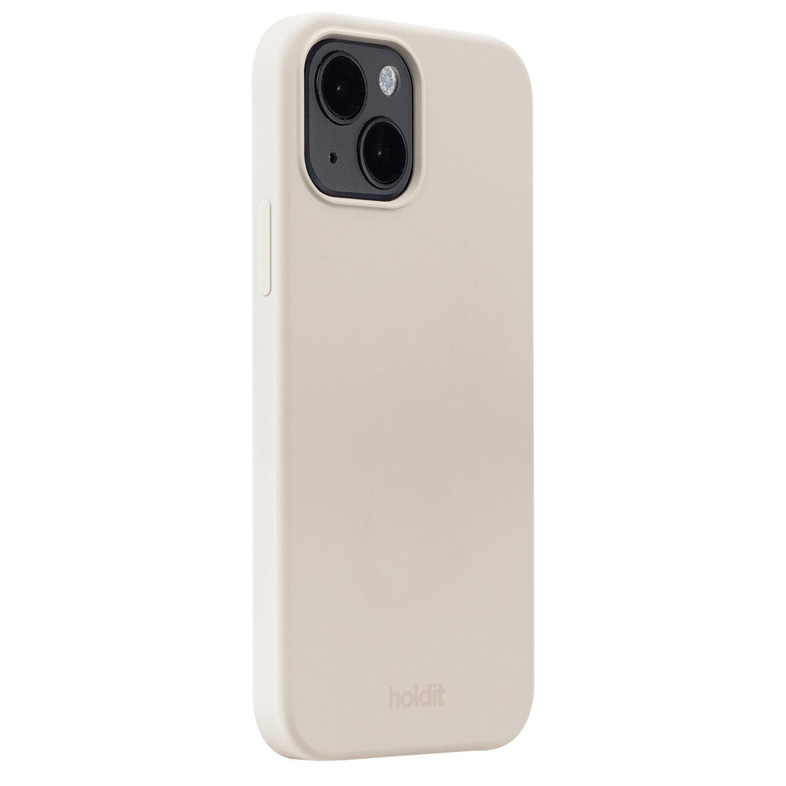 Coque en silicone pour iPhone 15, Light Beige