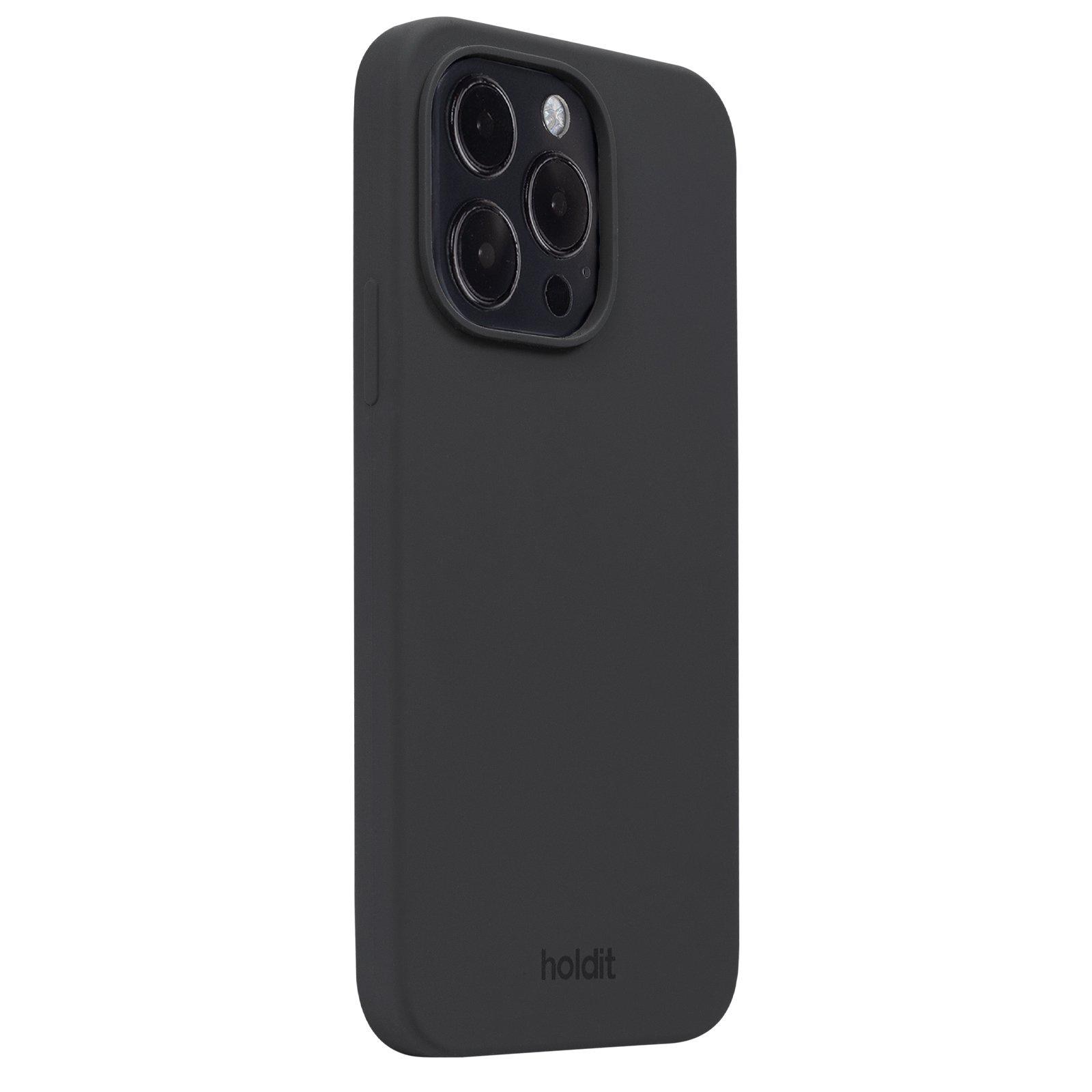 Coque en silicone pour iPhone 15 Pro, Black