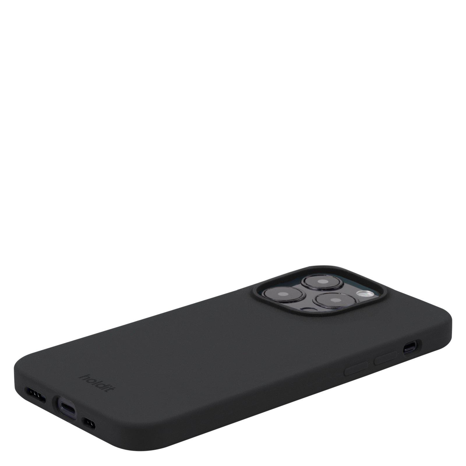 Coque en silicone pour iPhone 15 Pro, Black