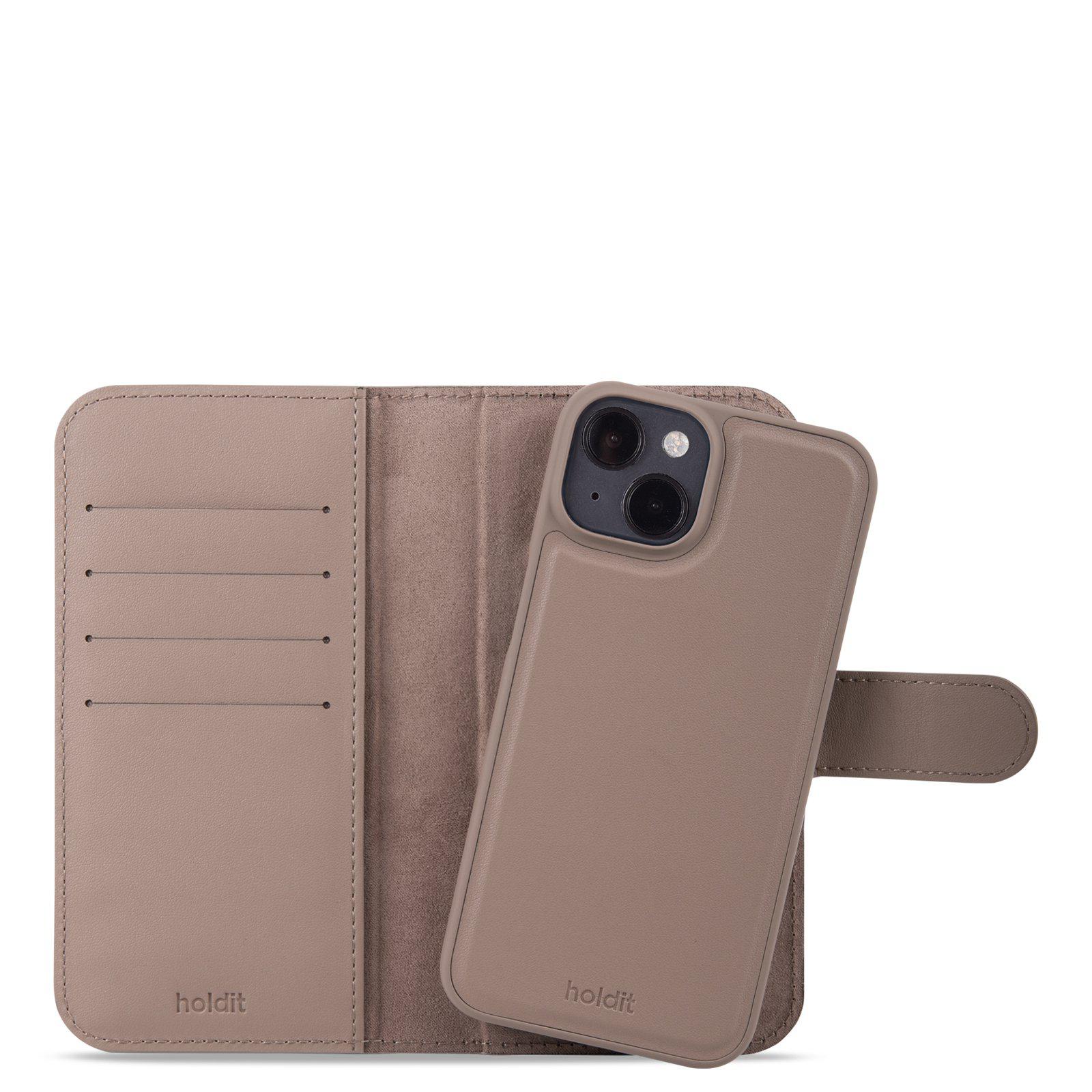 Étui Portefeuille Magnetique Plus iPhone 15, Mocha Brown