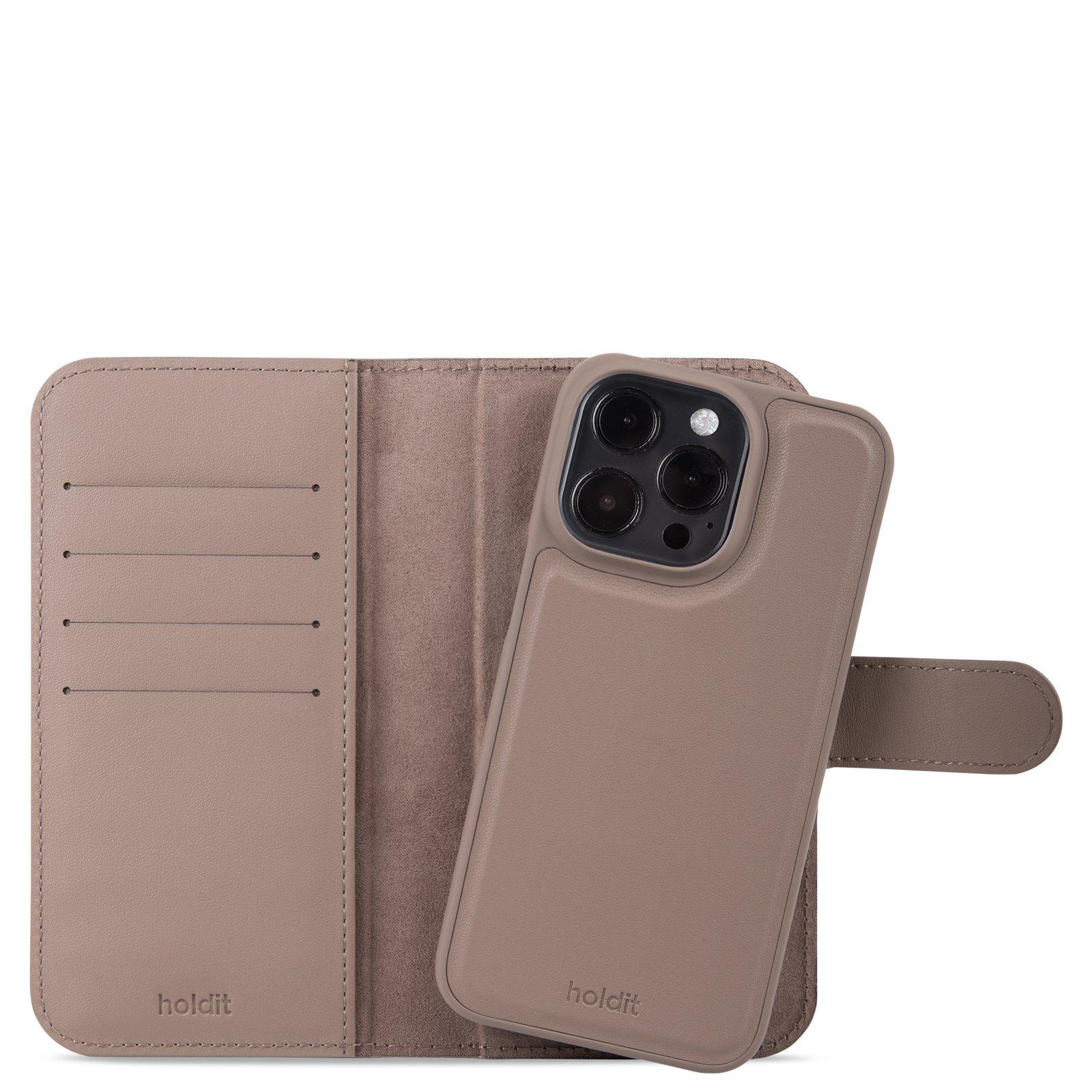 Étui Portefeuille Magnetique Plus iPhone 15 Pro, Mocha Brown