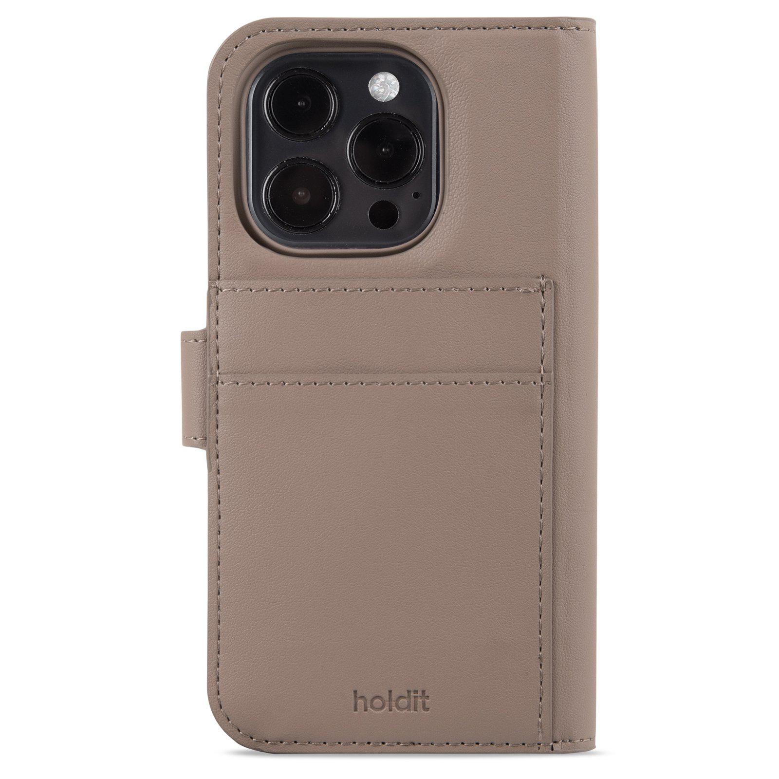 Étui Portefeuille Magnetique Plus iPhone 15 Pro, Mocha Brown