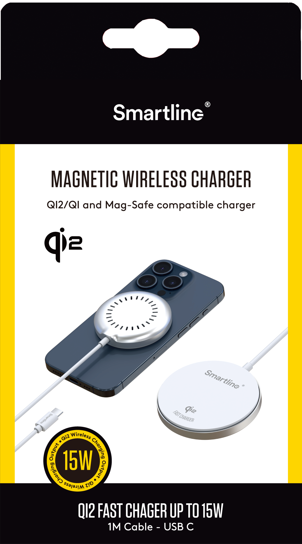 Wireless Qi2 Magnetic 15W Blanc