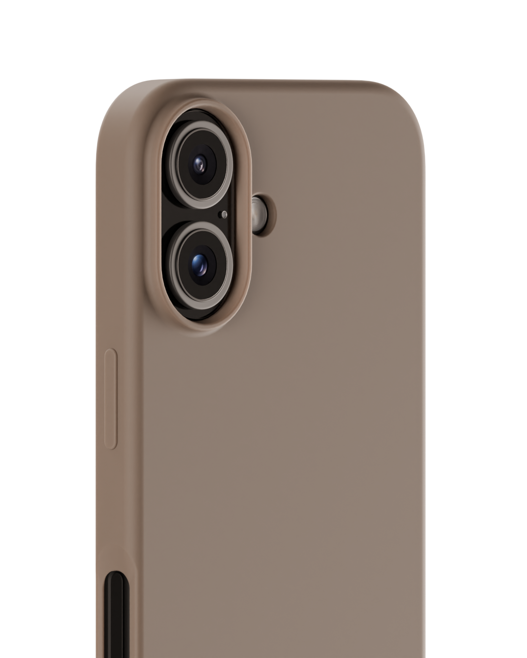 Coque en silicone pour iPhone 16, Mocha Brown