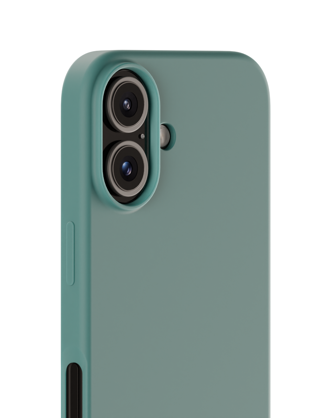 Coque en silicone pour iPhone 16, Moss Green