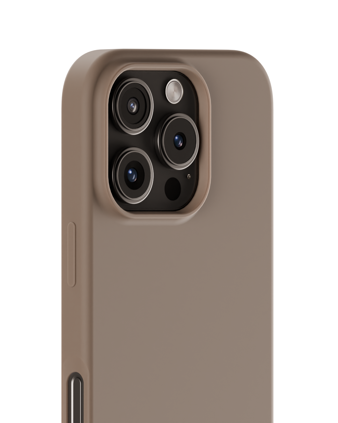 Coque en silicone pour iPhone 16 Pro, Mocha Brown