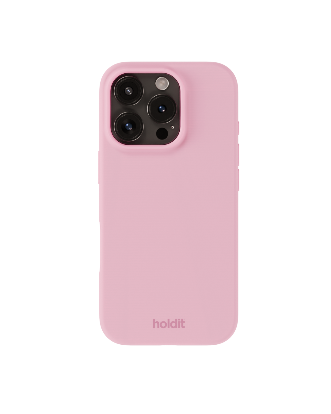 Coque en silicone pour iPhone 16 Pro, Pink