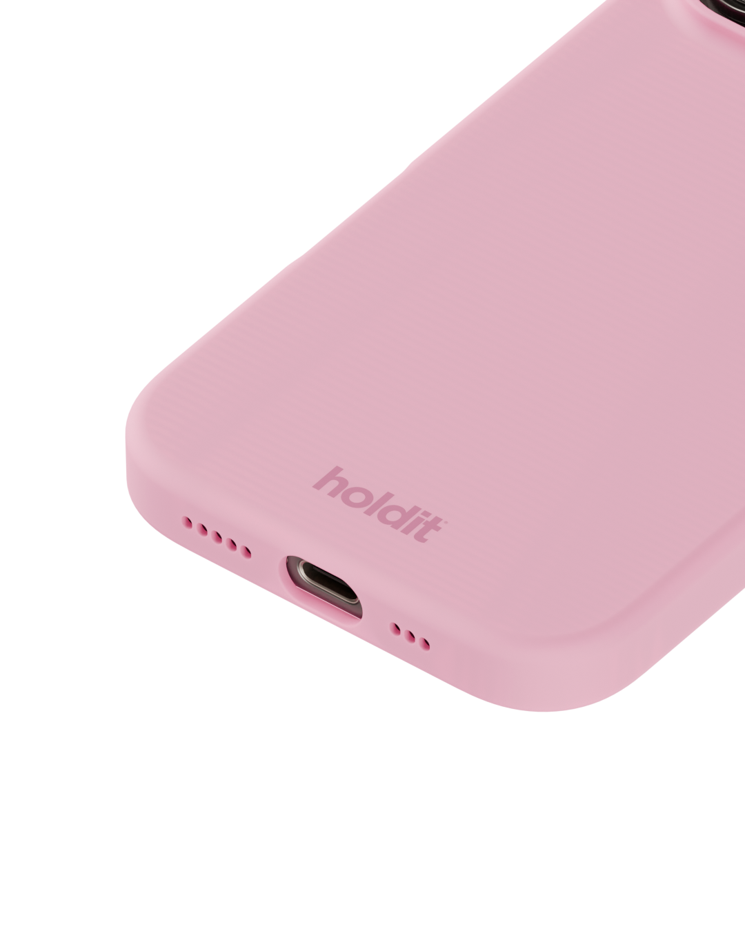 Coque en silicone pour iPhone 16 Pro, Pink