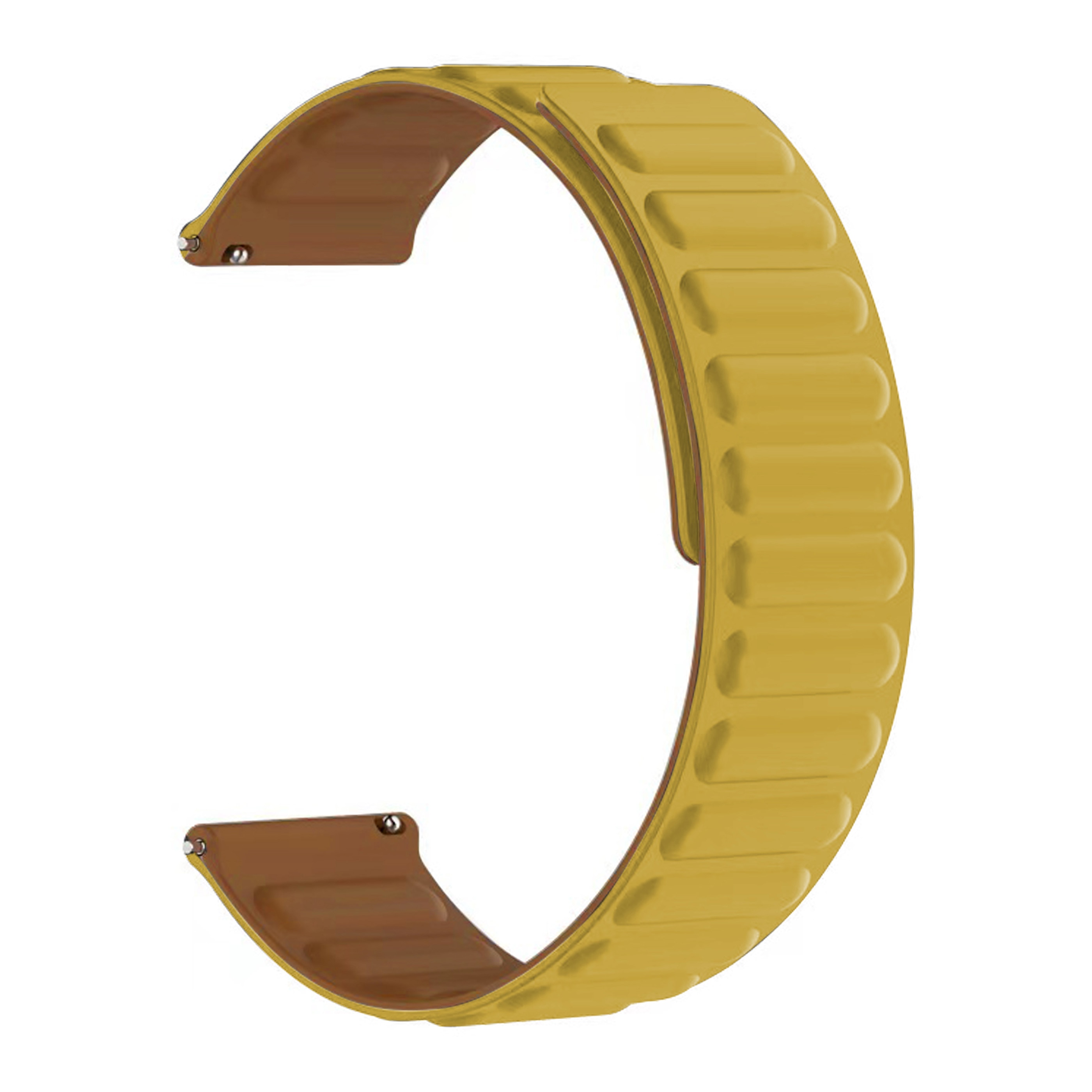 Bracelet magnétique en silicone Amazfit GTS 4 Mini, jaune