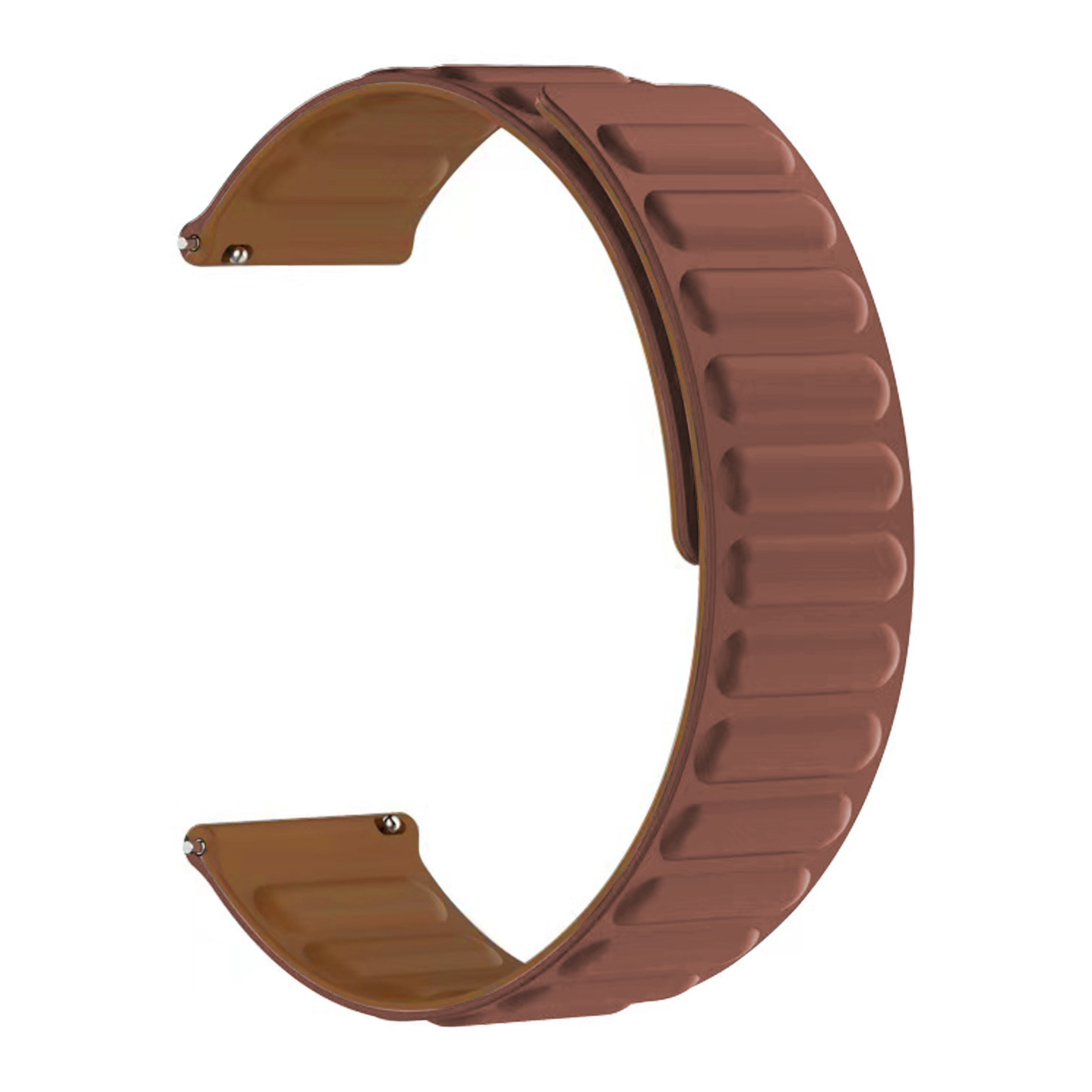 Bracelet magnétique en silicone Xiaomi Watch S3, marron