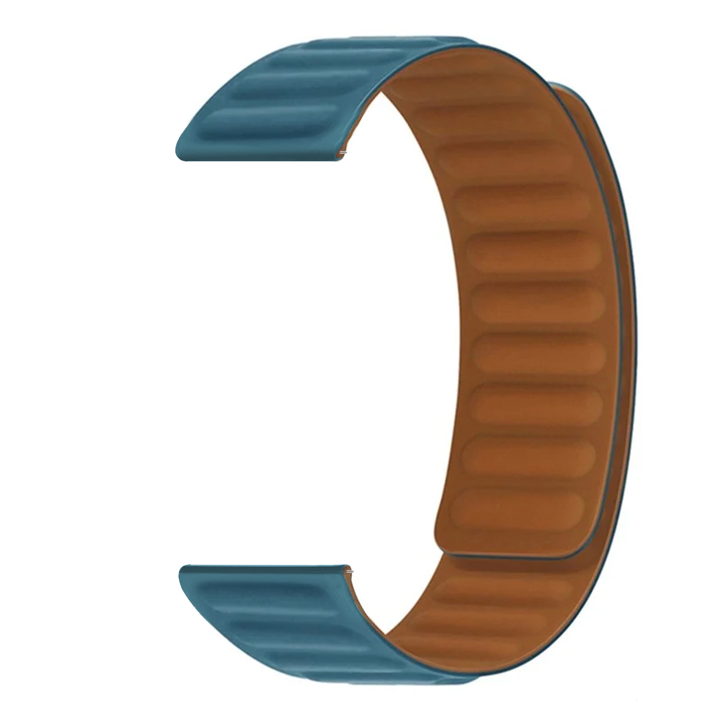 Bracelet magnétique en silicone Samsung Galaxy Watch 5 44mm, bleu