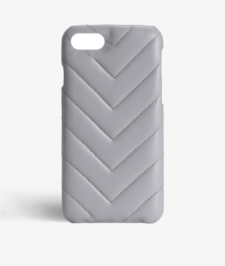 Coque iPhone 8  V Nappa Grey