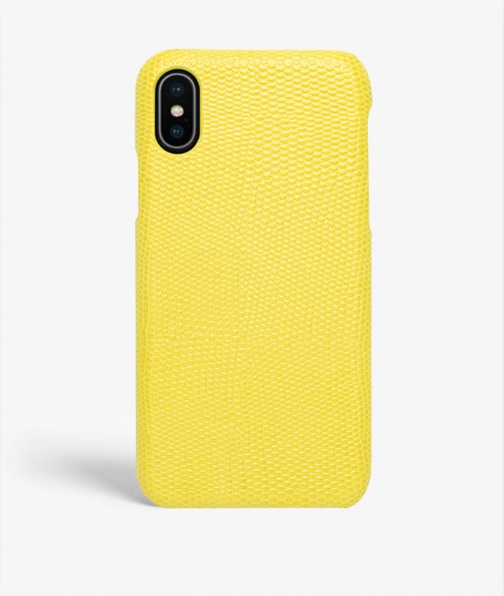 Coque iPhone X/XS Lizard Jaune