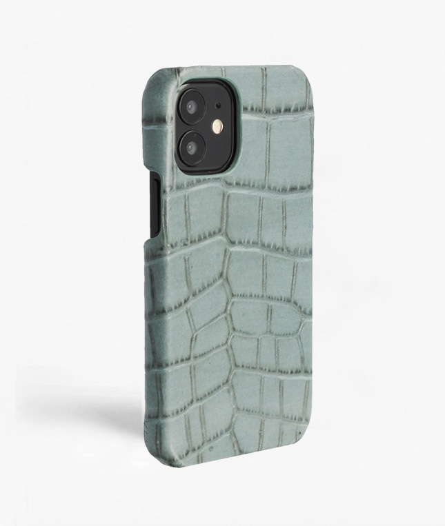 Coque iPhone 13 Mini Croco Teal