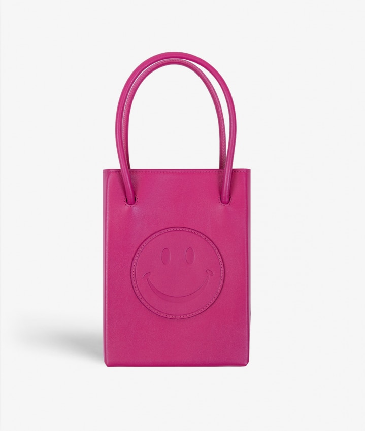 Essential Crossbody Sac Smiley Vegetable Tanned Pink