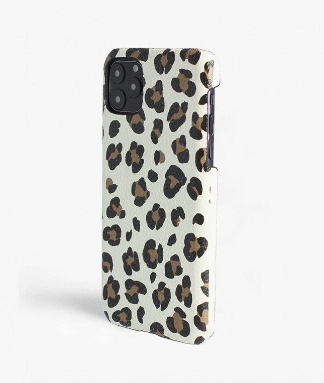 Coque iPhone 11 Pro Max Leopardo Calf White