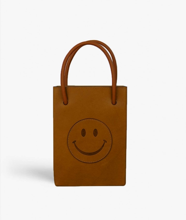 Essential Crossbody Sac Smiley Vegetable Tanned Brown